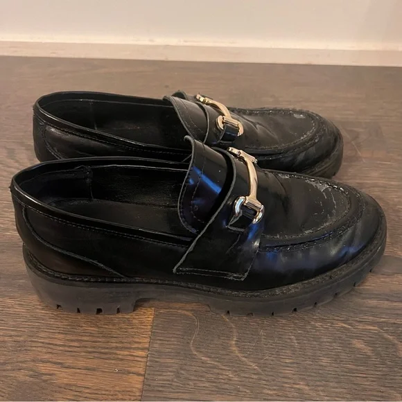 STEVE MADDEN Loafer Gold Buckle Women Size 9 - Picture 4 of 5